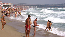 Pláž v letovisku Obzor - Bulharsko