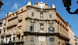 Náměstí Quattro Canti v Palermu