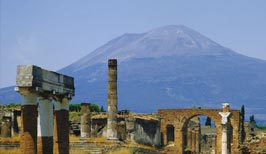 Pompeje a sopka Vesuv