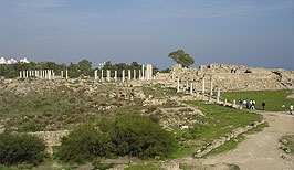 Archeologické vykopávky antického města Salamis - Famagusta - Kypr