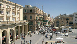 Pohled na náměstí - Valletta - Malta