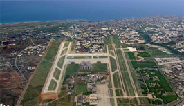 Letiště v turistickém letovisku Antalya - Turecko