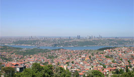 Pohled na největší město - Istanbul - Turecko