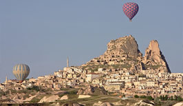 Kappadokie - balónové létání - Turecko